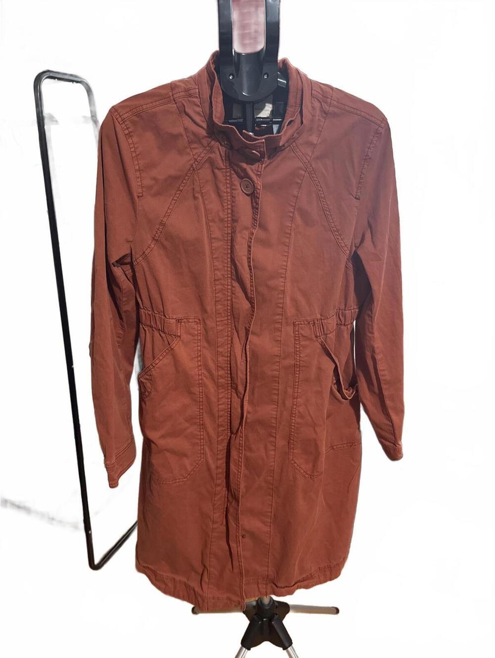 Anthropologie Rust Orange Long Sleeve Utility‎ Jacket